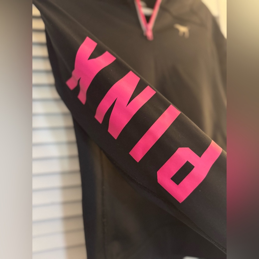 Black and Pink VS PINK Quarter-Zip Pullover